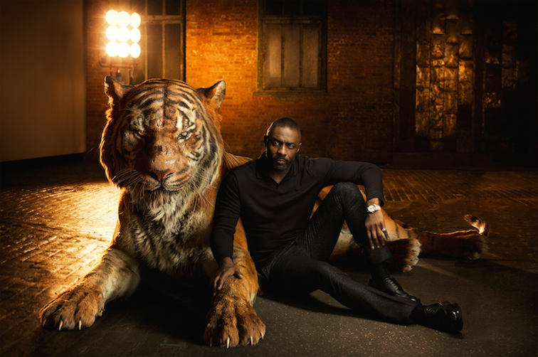 Idris Elba / Shere Khan
Voiced by Idris Elba, Shere Khan bears the scars of man, which fuel his hatred of humans. Convinced that Mowgli poses a threat, the bengal tiger is determined to rid the jungle of the man-cub. "Shere Khan reigns with fear," says Elba. "He terrorizes everyone he encounters because he comes from a place of fear."